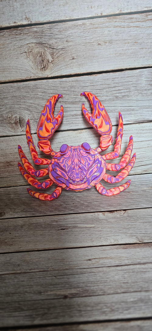 Crimson Tide Cancer | Psychedelic Zodiac Crab Wall Art