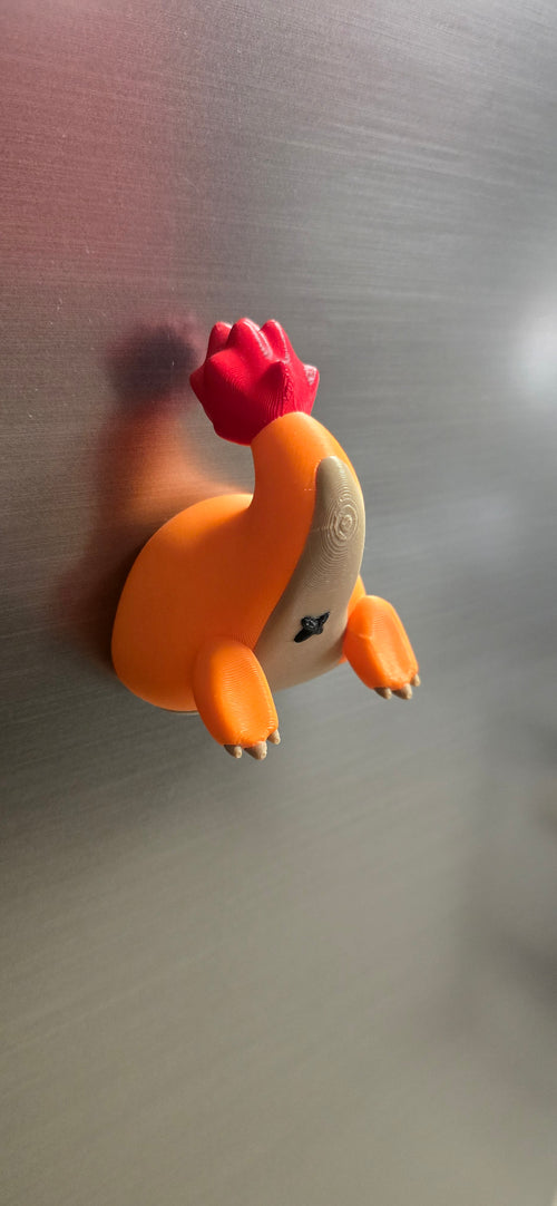 Emberburrow Familiar | Flame-Tailed Creature Magnet