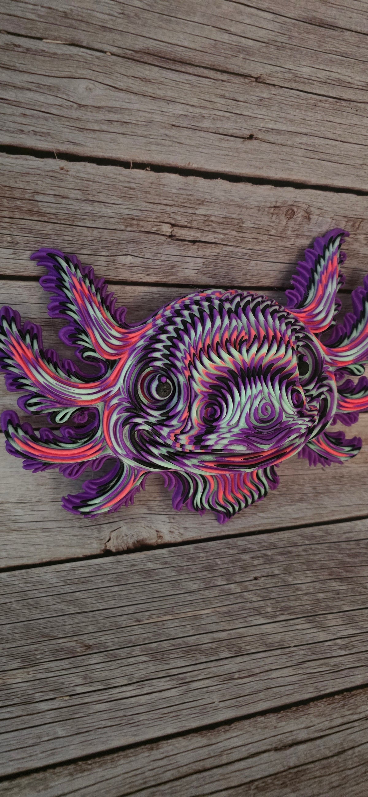Dream Marsh Axolotl | Glow-in-the-Dark Wall Art