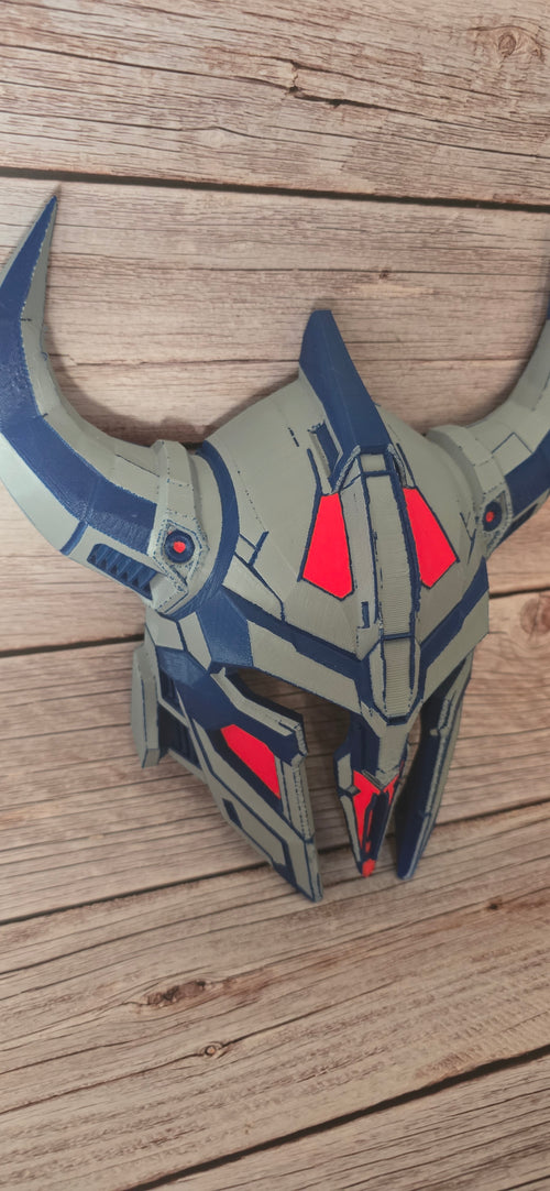 ForgeOath Mask | Horned Fantasy Warrior Wall Art