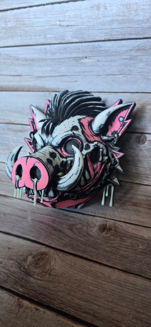 RindCore - Tuskbearer of Skullwood | Gothic Boar Wall Relic