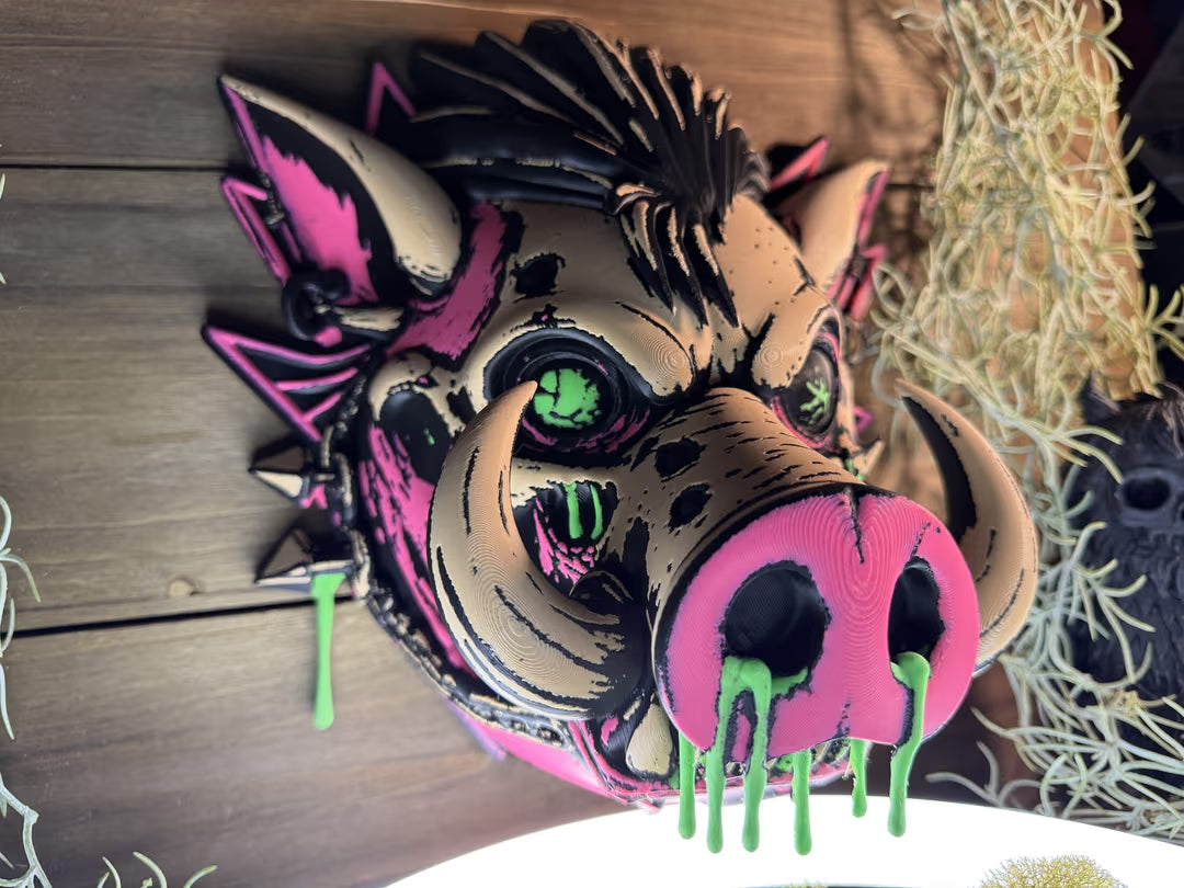 RindCore — Tuskbearer of Skullwood | Gothic Boar Wall Relic