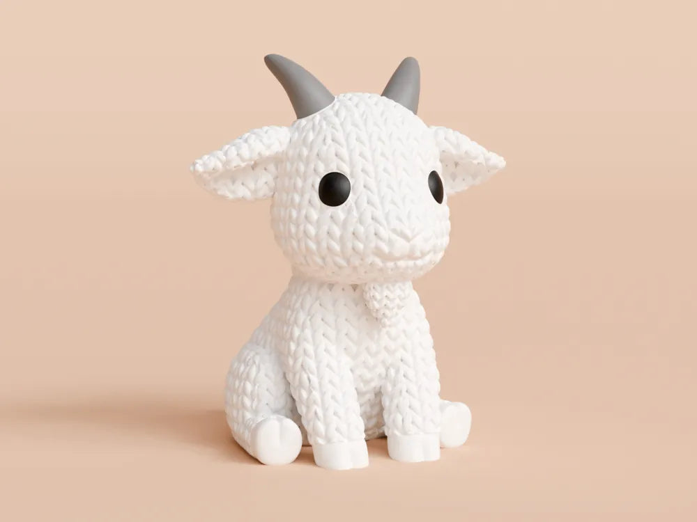 3D Printed Fantasy Goat Companion - Multi-Color PLA