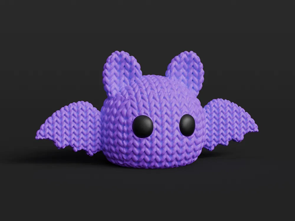 Chauve-souris tricotée d'Halloween - Compagnon effrayant imprimé en 3D