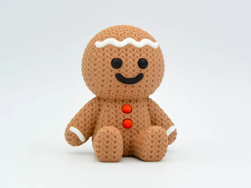 Guerrier en pain d'épices de Noël imprimé en 3D - Figurine fantastique de Noël